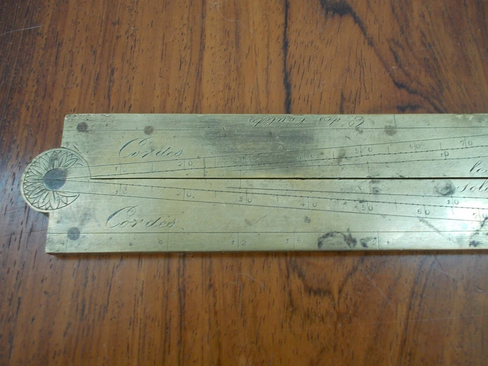ancien compas de proportion pied de roy - Photo 4/4