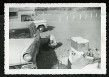 Vintage Photo MEN'S CAMPING TRIP VINTAGE CARS LAKE HAVASU '61 Gay Interest 05