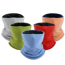 Winter Fleece Neck Warmer Gaiter Cold Weather Face Mask Scarf for Outdoor Sports