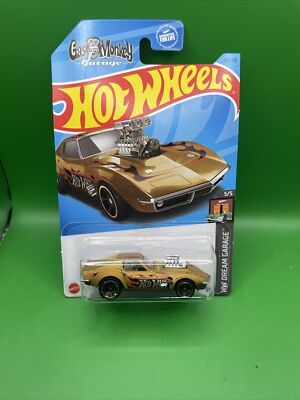 2023 Hot Wheels HW '68 Corvette Gas Monkey Garage 5/5 New 139/250 Gold Black  