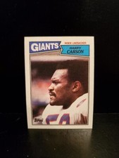 1987 TOPPS FOOTBALL HOFER HARRY CARSON-NY GIANTS GREAT # 25 NRMT!! MUST SEE!