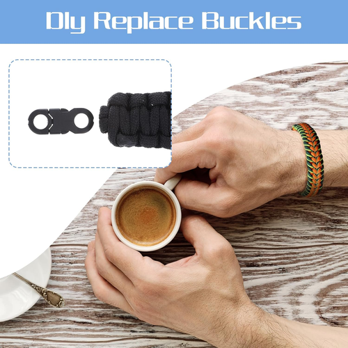 Mini Safety Breakaway Buckles 6Mm Side Release Plastic Buckle for Paracord Brace - Picture 5 of 12