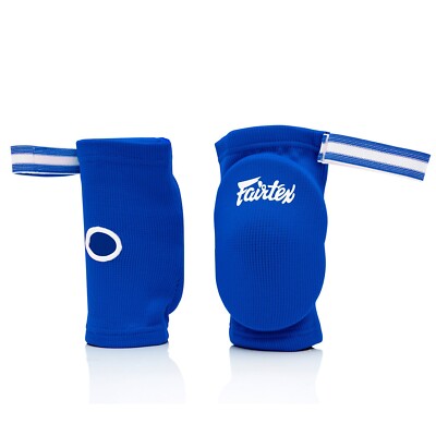 Fairtex EBE1 Muay Thai Wettkampf Ellbogenschützer Blau Schutzpolster Erwachsene