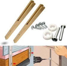 Wooden Headboard Struts Slotted Legs Divan Bed 30" Universal PreDrilled Support