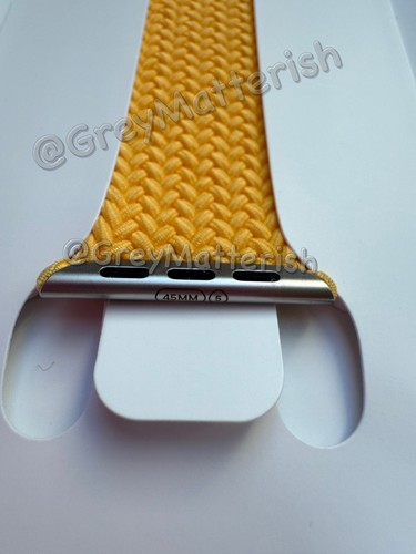 NOWY 45mm rozmiar 5 * KUKURYDZA * PLECIONY solo pętla 44/46/49mm / Ultra Apple zegarek - Zdjęcie 2 z 4