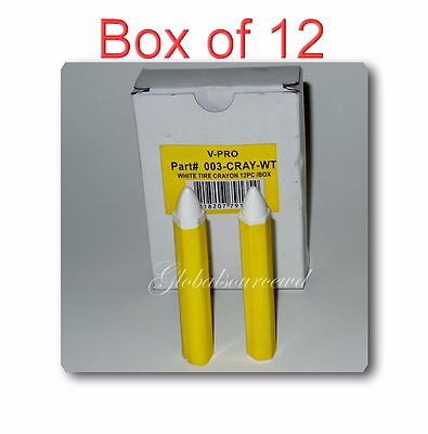 Box of 12 Pieces V-PRO White Tires Marker Pen - TireTool