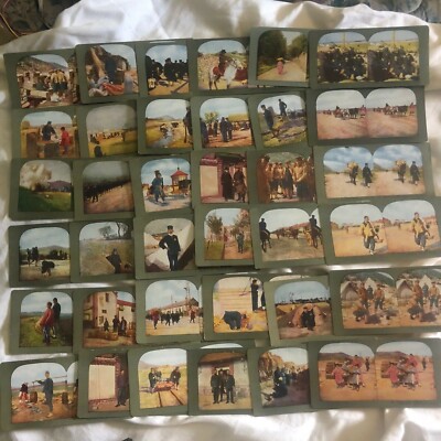 Lot of 102 Vintage 1897-1902 Stereo 3D Cards Color | eBay