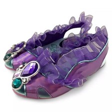 Disney Store Ariel The Little Mermaid Costume Dress Shoes Ruffles Gem Princess