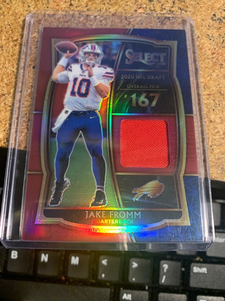 2020 PANINI SELECT PRIZM JAKE FROMM NFL DRAFT JERSEY CARD #DS-JFR PRIZM