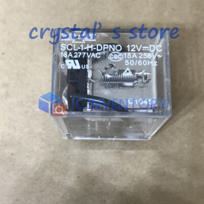 1PCS SCL-1-H-DPNO 12VDC Power Relay 16A 12VDC 8 PINS