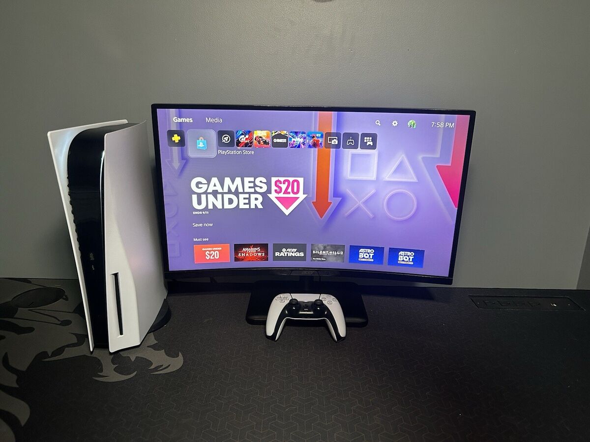 full ps5 set up 165 hz monitor and a ps5, controller and all full ps5 set up 165 hz monitor and a ps5, controller and all