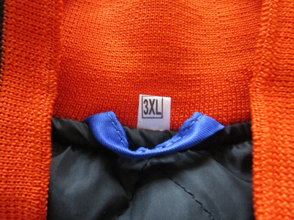 Chaqueta de bombardero de satén 3XL bordada vintage de Lincoln University para hombre Foto 3 de 4