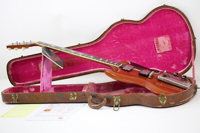 1962 Les Paul SG body all original w/Pink & Brown original case 2