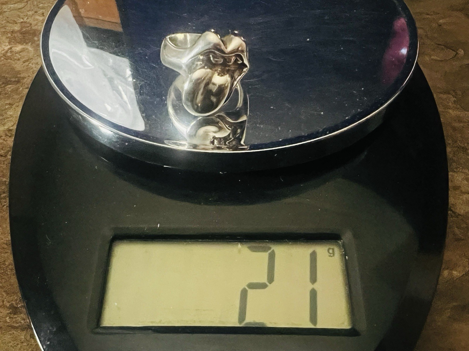 Chrome Hearts X Rolling Stones 2002  Sterling Silver Lips Tongue Ring Sz 11.75 thumbnail 9