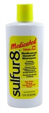  3 PACK Sulfur8 Medicated Dandruff Shampoo Salicylic 7.5oz