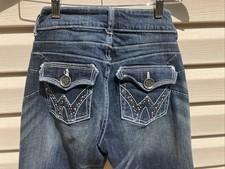 Vintage Wrangler Western Bootcut Blue Denim Jeans Women Size 3X34 Rodeo Cowgirl