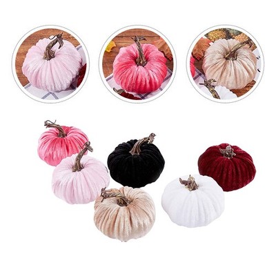  6 Pcs Erntedankfest Dekoration Kürbiskornamente Herbstliche Kürbisdekoration