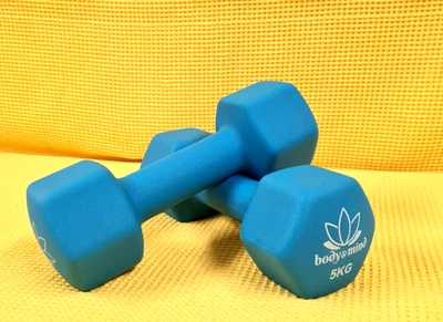 MARKENLOS Neopren Hantel 2er Set je 5 kg-- Retourenware --