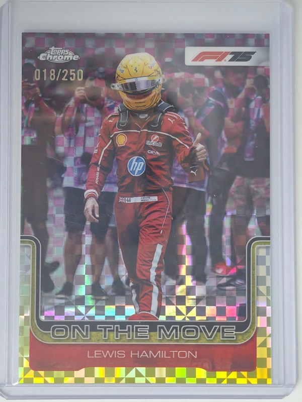 2025 Topps Chrome F1- #191 Lewis Hamilton Xfractor Numbered /250