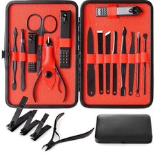 Luxury Nail Care Set: Complete 15-Piece Kit for Manicure & Pedicure Needs