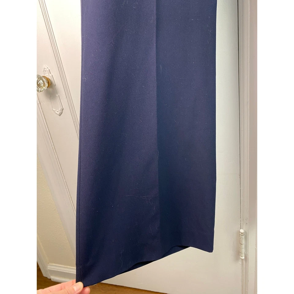 NWT Nine West Women's Size 16 Navy Blue Modern Fit Flare Leg Pants with Stretch - Image 3 of 4
