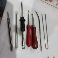 Hooked Rug Punch Lee's Columbia Tool Variety Of Pieces Gauge Threader Handles