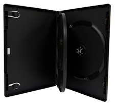 100 PREMIUM STANDARD Black Triple 3 Disc DVD Cases