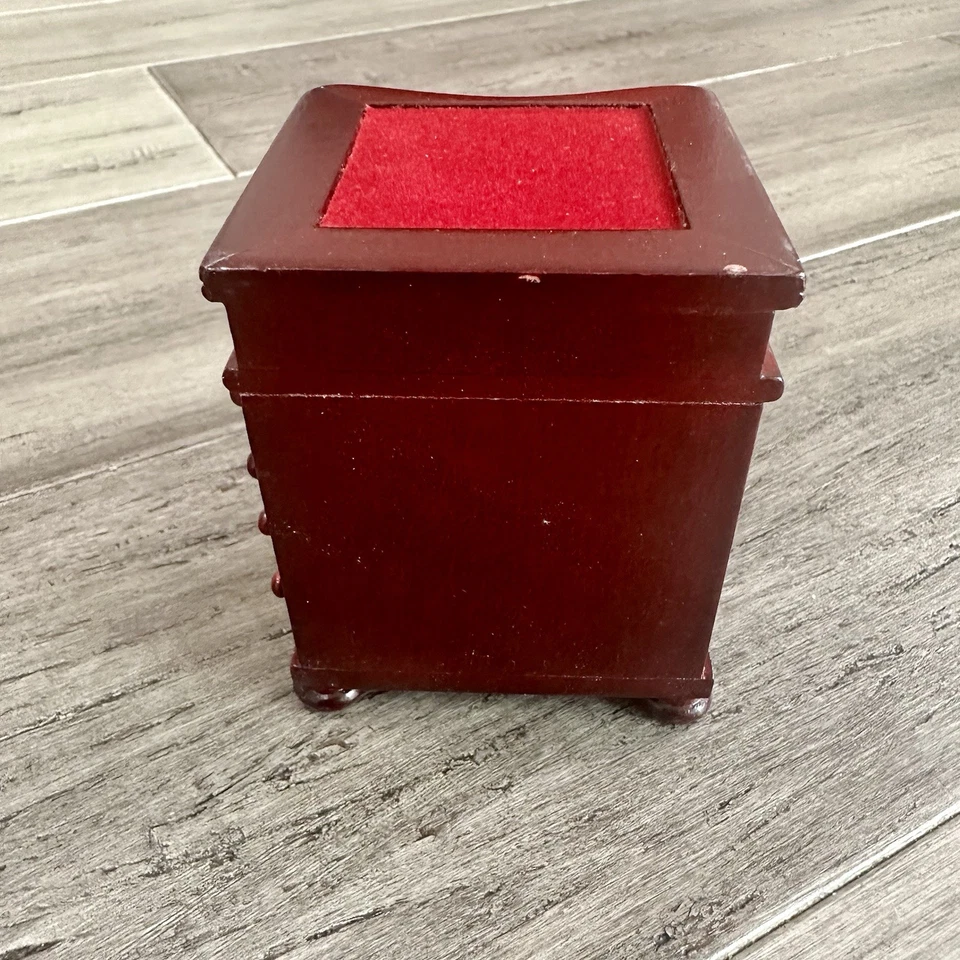 Town Square Dollhouse Cherry Writing Captain Desk Library Office Study Furniture - Image 4 of 4