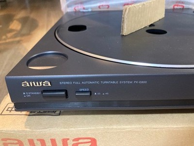 aiwa ステレオフルオートマチックターンテーブルシステム PX-E800 aiwa PX- E800 取説付き レコードプレイヤー ステレオターンテーブル