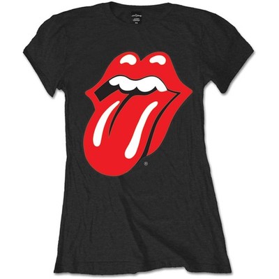 Ladies Rolling Stones Tongue Logo Mick Jagger Official T-Shirt Damen