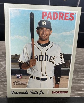 Fernando Tatis Jr 2019 Topps Heritage RC Rookie #517 Padres 