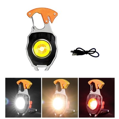 Aluminum Alloys Keychains Lamp Outdoor Camping Emergencies Charging Flashlights