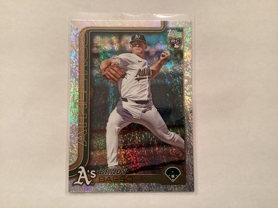 Brady Basso 2025 Topps Series 2 Sandglitter Rookie Card # 443 A's