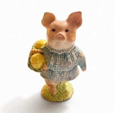 Royal Albert Beatrix Potter Little Pig Robinson Porcelain Figurine England 1980