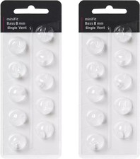Hearing Aid Domes for Oticon Minifit Single Vent Bass Domes: 2 Packs 8Mm , Univ