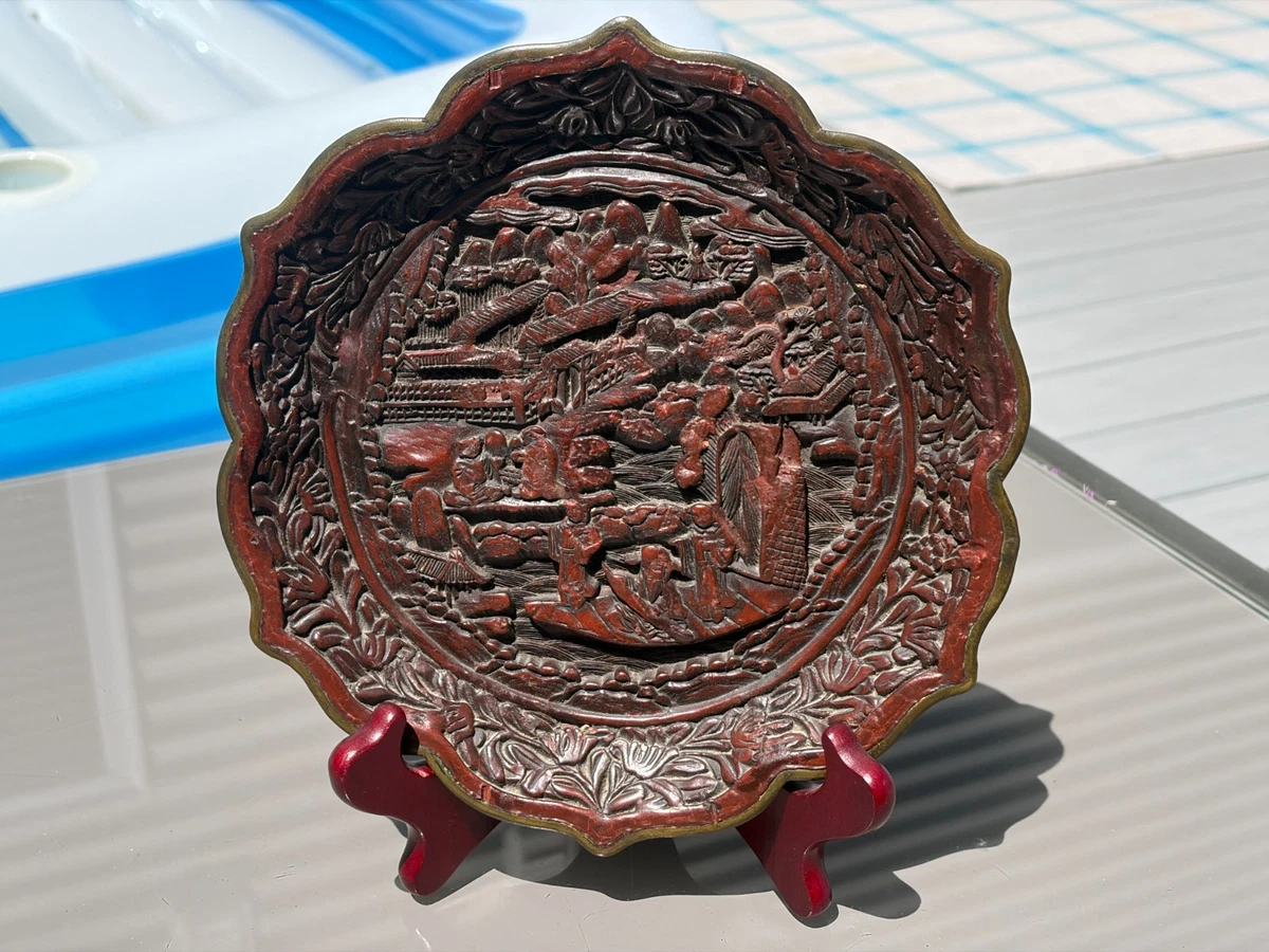 antique chinese cinnabar products for sale | eBay