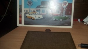 Stan Cline 4 Vintage Classic Automobile Lithographs Car Prints 5” X 7” art