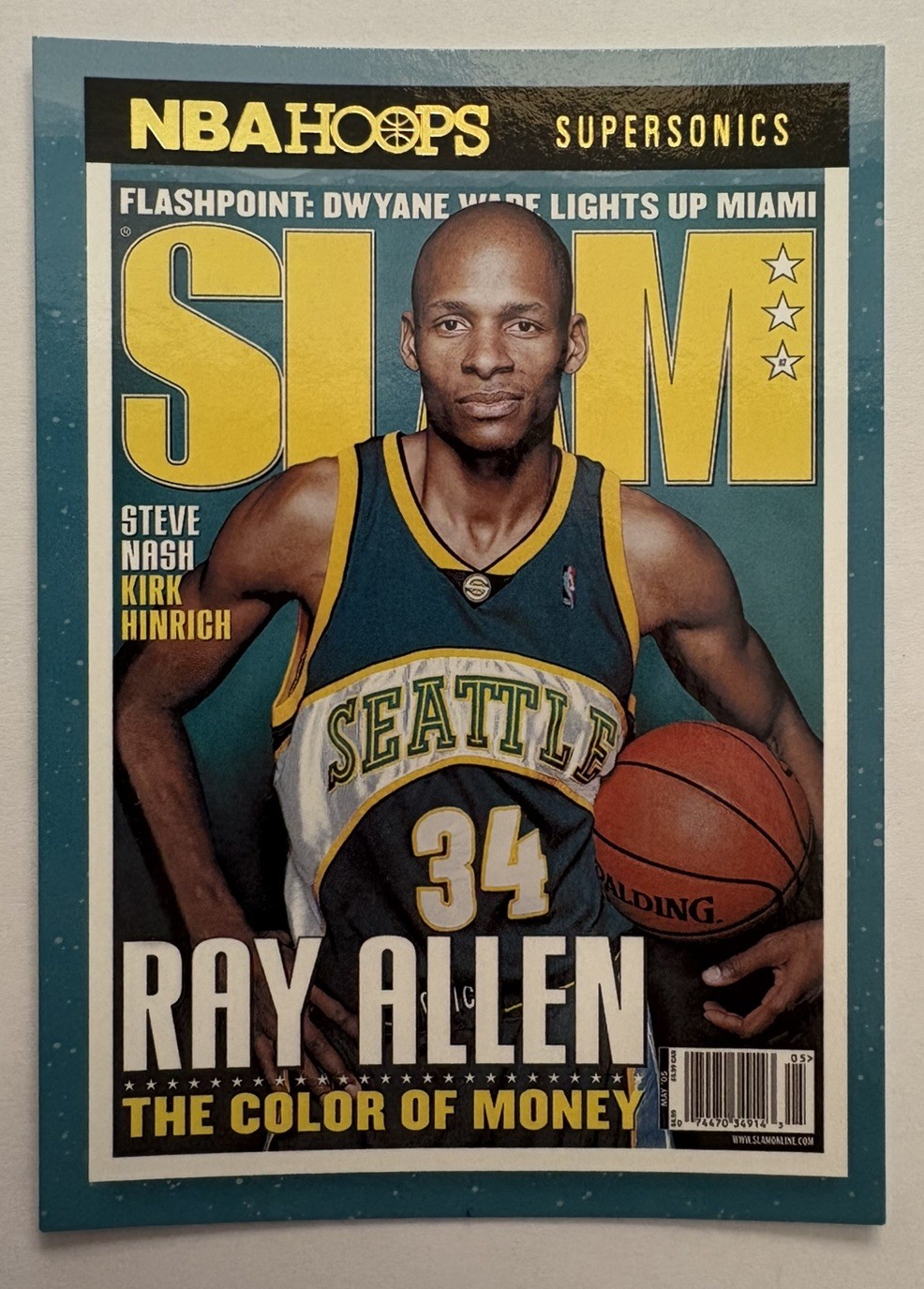 2021-22 Hoops #SLAM 87 Ray Allen Slam E1