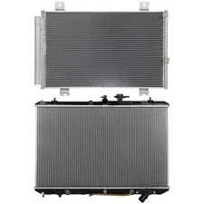 Aluminum Radiator & AC Condenser Cooling Kit For 09-2013 Toyota Highlander