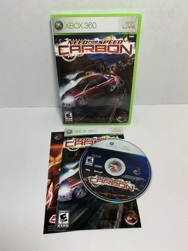 Need for Speed Carbon (Xbox 360, 2006) Complete - Excellent Disk - Tested & Work
