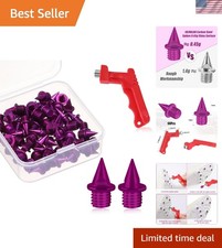 Performance-Enhancing Carbon Steel Track Spikes - 60PCS with Replacement Wrench