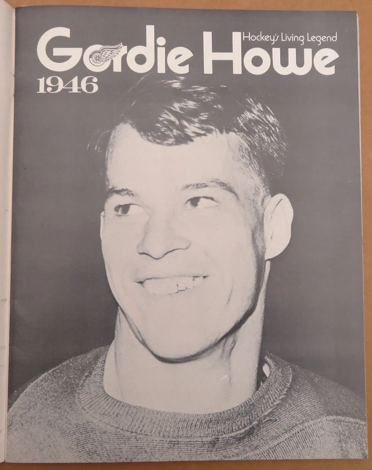 Red Wings Gordie Howe signed 25 Years in NHL Program ! - Image 3 of 4
