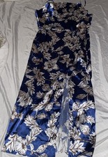 Floral Dress W Slit Women’s Size L