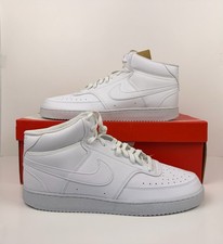NIKE Court Vision Mid NN Sneakers Men  s Size 14 White/White DN3577-100