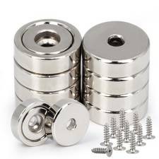 Round Base Rare Earth Neodymium Pot Magnets,for Industrial Purposes Heavy Dut...