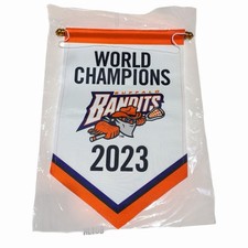 Buffalo Bandits Lacrosse 2023 Championship Banner Home Opener SGA 17&rdquo;x12&rdquo; NEW
