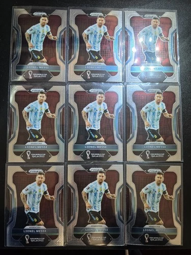 2022 Panini prizm world cup soccer base 9 lots-Lionel Messi-No.2