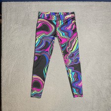Fila Sport Colorful Black Activewear Running Pants Womens Medium