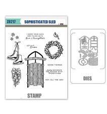 SOPHISTICATED SLED Stamps and Metal Cutting Dies DIY Scrapbooking Album Paper