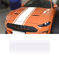 Car Hood Decals Sticker Universal Auto Racing Modified Body Stripes Vinyl White